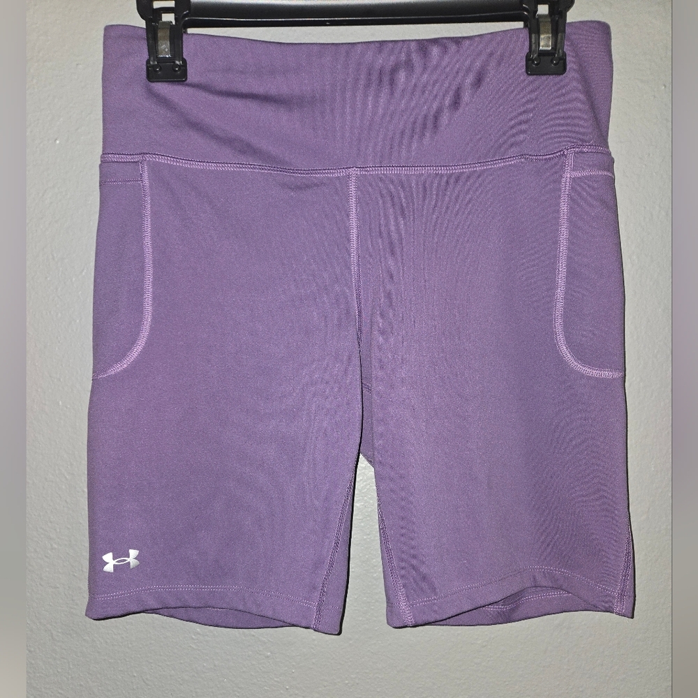 Under Armour Purple Biking Shorts Size Large